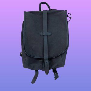 Filson Black Minimalist Backpack with Water-Resistant Design
